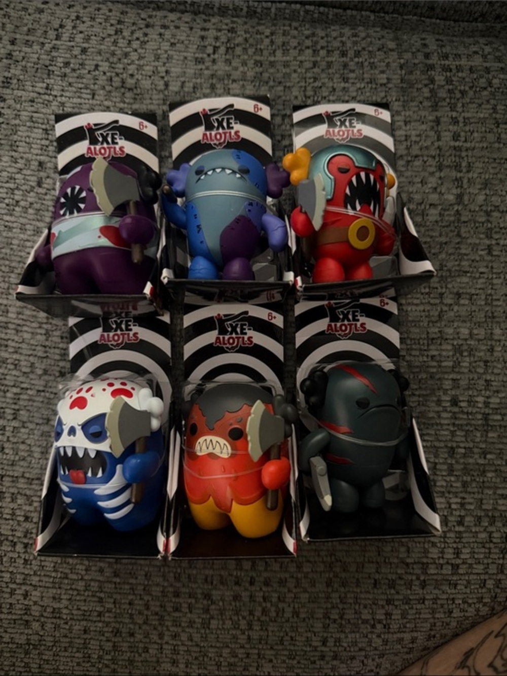 Axe- Alotls vinyl figures series 1 - Kids Toys Complete set